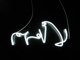 Fayçal Baghriche, La ifham, 2006, neon, 50 cm. Courtesy of the artist.