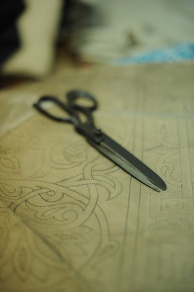 Scissors and pattern of the Egyptian Tentmakers.