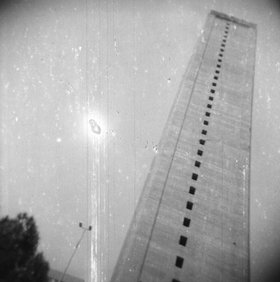 Murr Tower, Wadi Abu Jmil, built in 1973, 2009, from the project Beirut Bereft, a collaboration between writer Rasha Salti and photographer Ziad Antar. Courtesy of the artists.