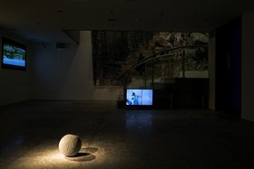 Khaled Jarrar, Volleyball, 2012, Cast Concret, 9 Kg. Image courtesy of the artist and Galerie Polaris.