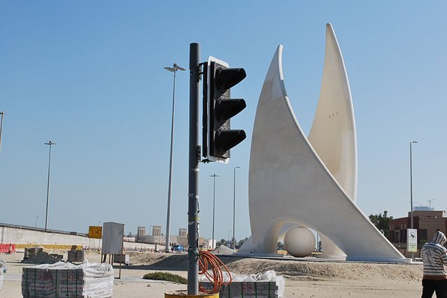 Traffic Monuments in Bahrain. Photograph by Amal Khalaf.