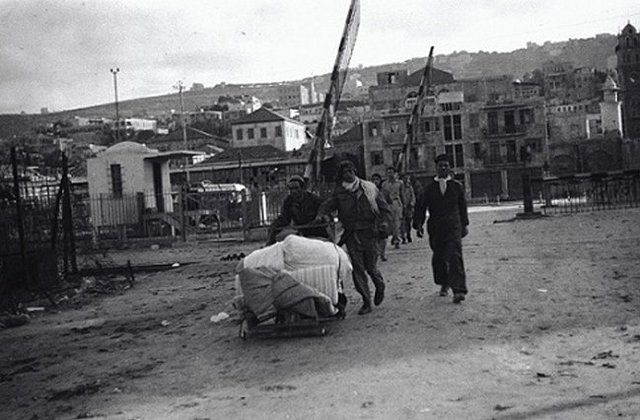 Fred Chasnick, Haifa, Looting, April 1948