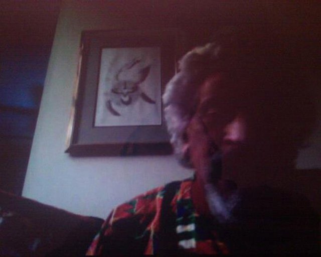 Joe Namy, screen shot of skype chat with Halim El Dabh for the (a(version)s) project, 2012.