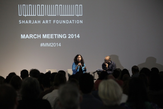 Keynote #2: Christine Tohme in conversation with Ahmad Ghossein, March Meeting 2014, Sharjah Art Foundation Art Spaces.