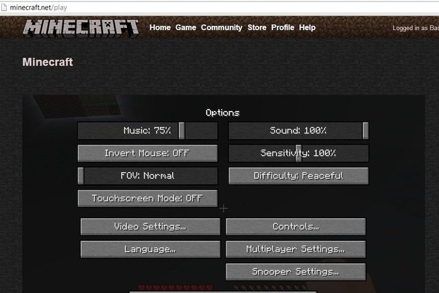 Tom Bogaert Minecraft Mausoleum 11 game menu options