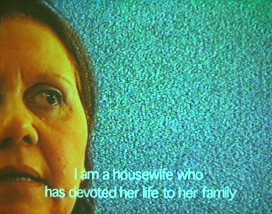 Sherif El-Azma, Interview with a Housewife, 2001. Video still.