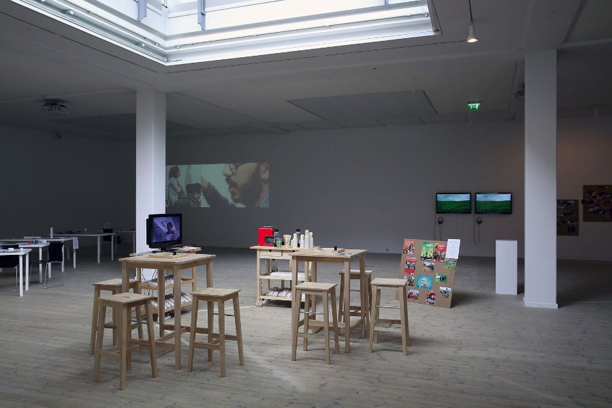 Installation view The Mobile Cafeteria / Something to Generate From – Kunsthal Aarhus