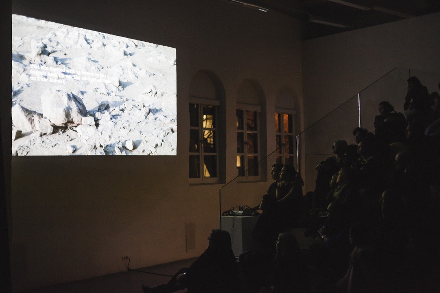 Maha Maamoun, Dear Animal, 2014. Video still. Love Letters to Mars, presented in Oslo, 2014.