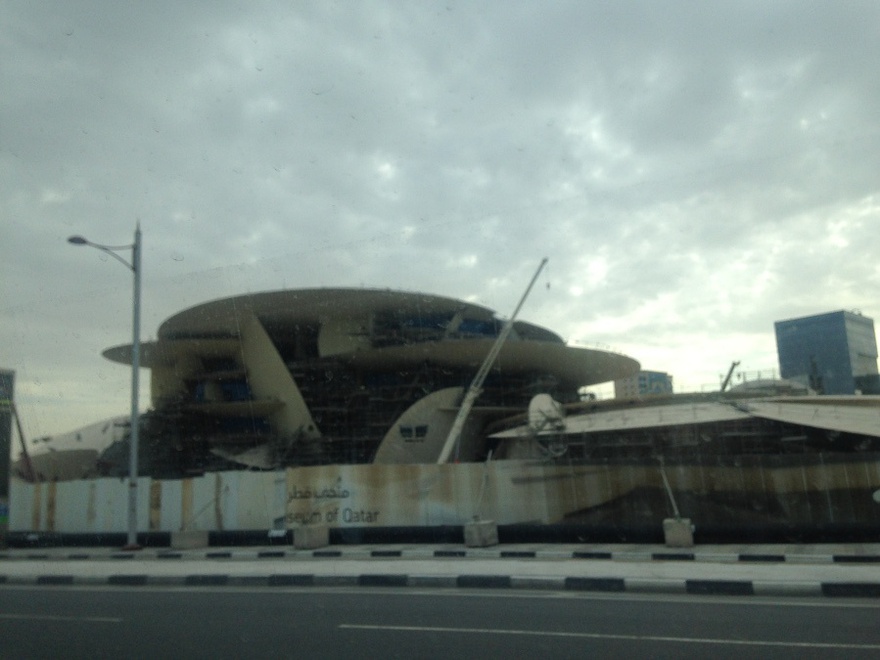 National Museum of Qatar under construction, 14 March 2016.