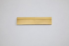 Cevdet Erek, A Ruler, 2012, gold 18k. Courtesy of MinRASY PROJECTS and Museum of Modern Art, Kuwait.