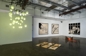 Slavs and Tatars, Language Arts, 2014. Installation view at The Third Line, Dubai.