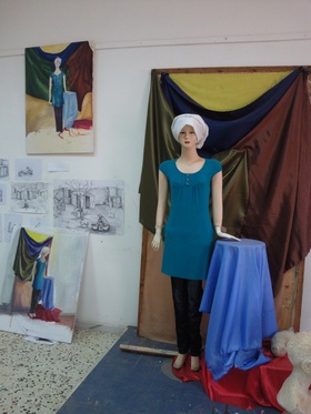 Life drawing class in East Libya (2010).