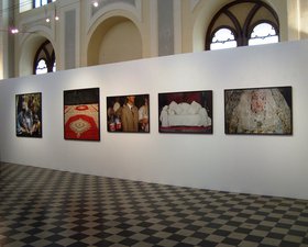 Ymane Fakhir (from left to right) Naissance de Badr, 2005. Fête du trône, 2009. Passage, 2003. Podium, 2003. Printout. Dentelle, 2003. Printout.