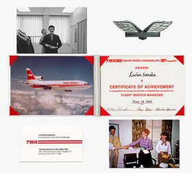 Lucien Samaha, Photographs and memorabilia from Flight Service Manager position at TWA, 1978 - 1983.