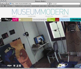 Elif Öner, www.museummodern.org, 2010. Domain address, Flash, Webcam Server, IP Camera. Jpeg, Mjpeg.