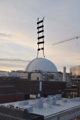 Hera Büyüktaşçıyan, Ö Observatory, 2012. Wooden models, exhibition view, Slakthusateljeerna, Stockholm, 2012.