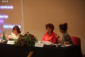 (from l-r): Dr. Dina Matar, Dr. Venetia Porter, Dr. Hanan Toukan