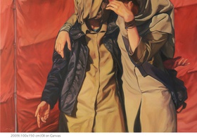 Shohreh Mehran, from Schoolgirls series, 2009. Oil on canvas.