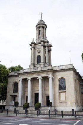 One Marylebone Church, formally Holy Trinity Church. Courtesy of Mottahedan Projects. 