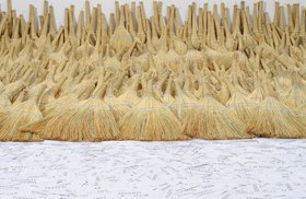 Nada Sehnaoui,To Sweep, Beirut 2011 and London 2011, 400 sweeps and text. Courtesy of the artist.