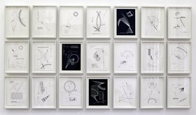 Timo Nasseri, O time thy Pyramids Book 1, 2012, pencil and ink on paper (21 drawings). Courtesy of the artist.