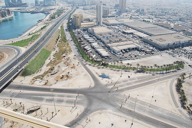 Site of former Pearl roundabout, taken in September 2011. Photograph © Sheyma Buali.