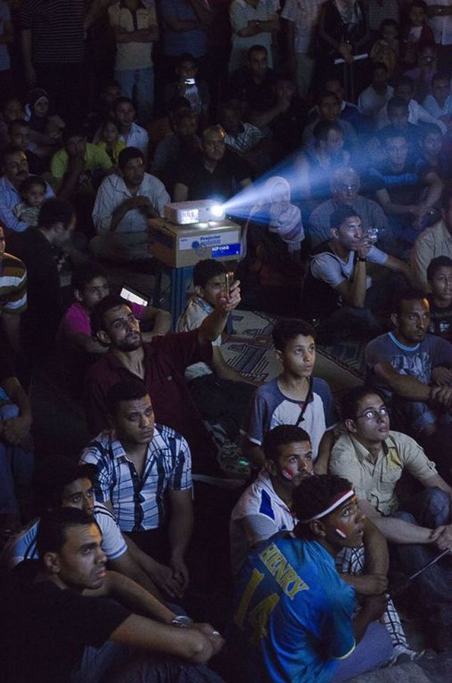 Mosireen Collective, Tahrir Cinema, 2011. Image by Sherief Gaber.