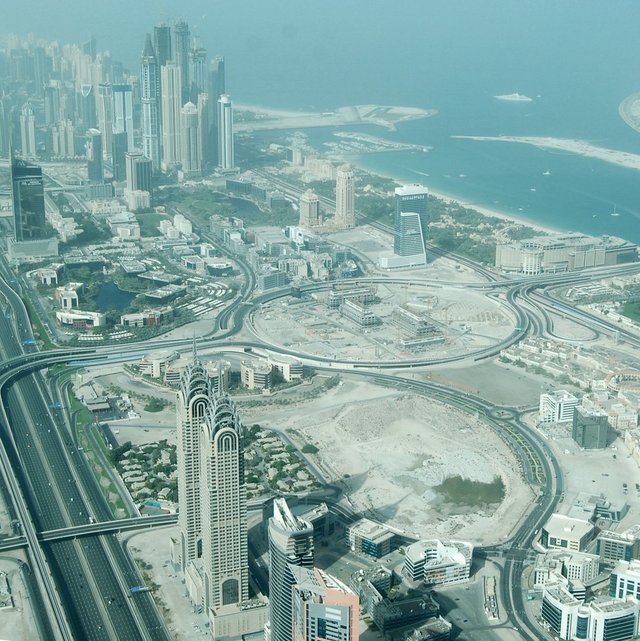 Nadia Mounajjed, Upper Marina and Sheikh Zayed Road, Dubai, April 2011. Photograph © Nadia Mounajjed.