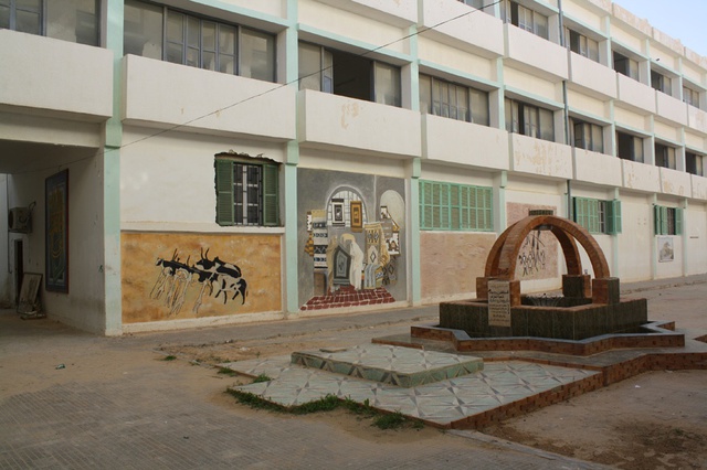 Art department...Ground floor and fountain (2010).