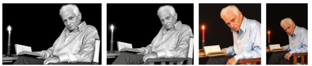 ‘Jacques Derrida’ taken by Joel Robine on Derrida’s emblematic white chair.