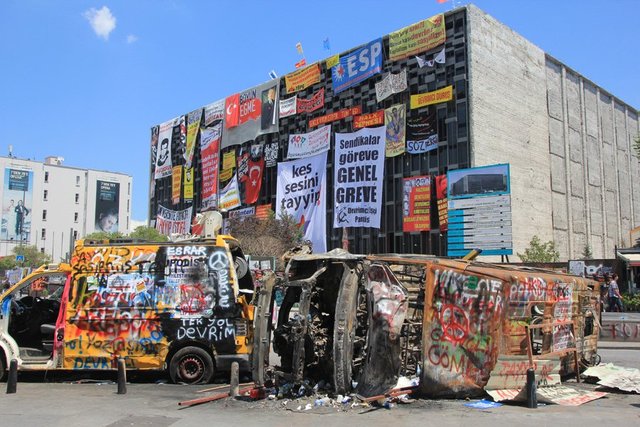 AKM (Atatürk Cultural Centre), 10th June 2013, the day before the state repossessed Taksim Square.