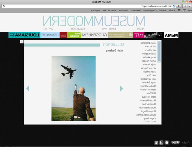 Elif Öner, www.museummodern.org, 2010. Domain address, Flash, Webcam Server, IP Camera. Jpeg, Mjpeg.