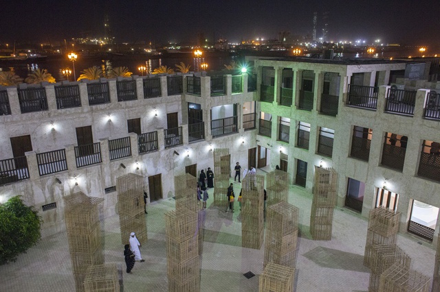 Susan Hefuna, Sharjah Afaz Drawings, 2013/14, installation view.