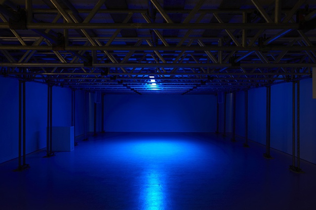 Cevdet Erek, Day (2012), LED panel, scale: 1 LED bulb = 1 minute. Spike Island.