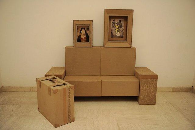WAMI (Yaseen Wami, Hashim Taeeh), Untitled, 2013, cardboard and mixed media, dimensions variable. Courtesy the artist and RUYA Foundation.
