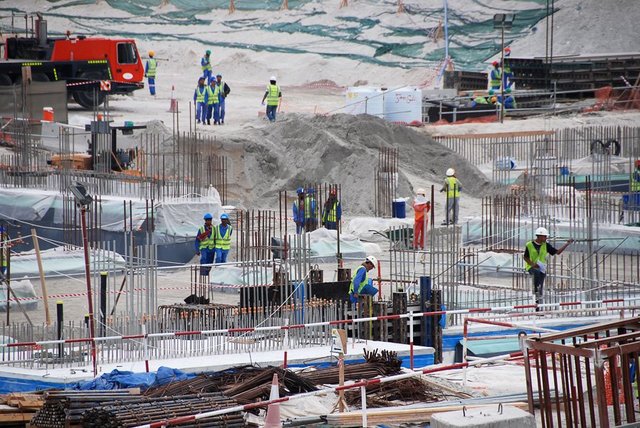 Saadiyat Island, Museum Construction Site, 2011. © Hans Haacke.