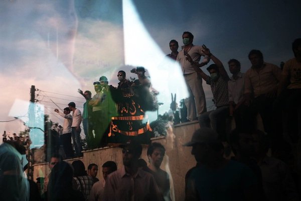 <p>Newsha Tavakolian, 2011</p><p>Photograph</p><p>Courtesy of the artist</p><p>Â </p><p>12: Mousavi's supporters rally in Vali-e Asr street in Tehran.</p> 