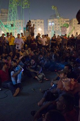 <p><em>Tahrir Cinema</em>Â </p><p>Tahrir Square, Cairo, July sit-in, 2011</p><p>Photographs posted on <em>Tahrir Cinema</em> Facebook page by the audience</p> 