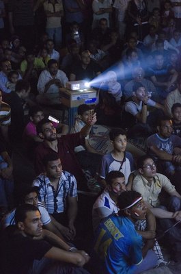 <p><em>Tahrir Cinema</em>Â </p><p>Tahrir Square, Cairo, July sit-in, 2011</p><p>Photograph by Sherief GaberÂ </p> 