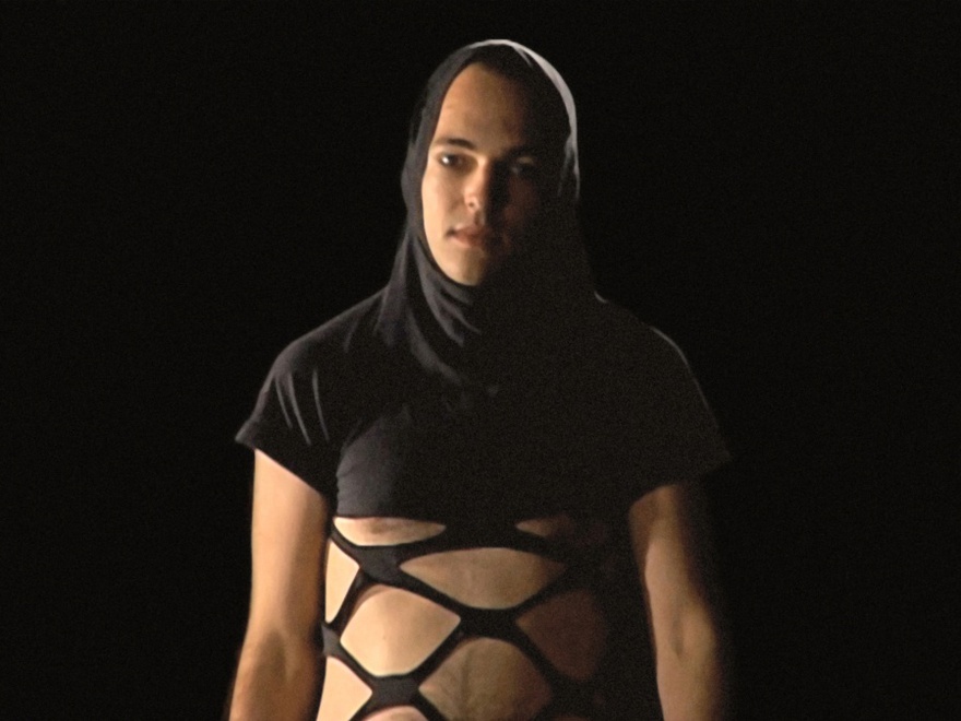 Sharif Waked, Chic Point: Fashion for Israeli checkpoints, 2013. Video still.