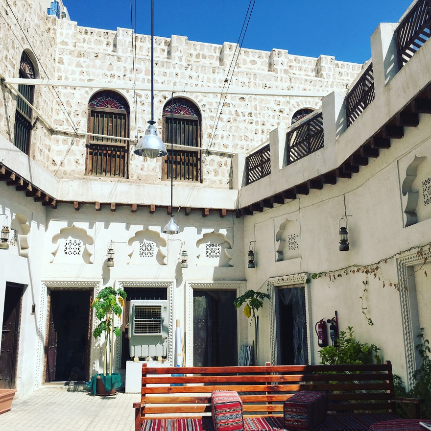 Courtyard at Emirates Fine Arts Society.