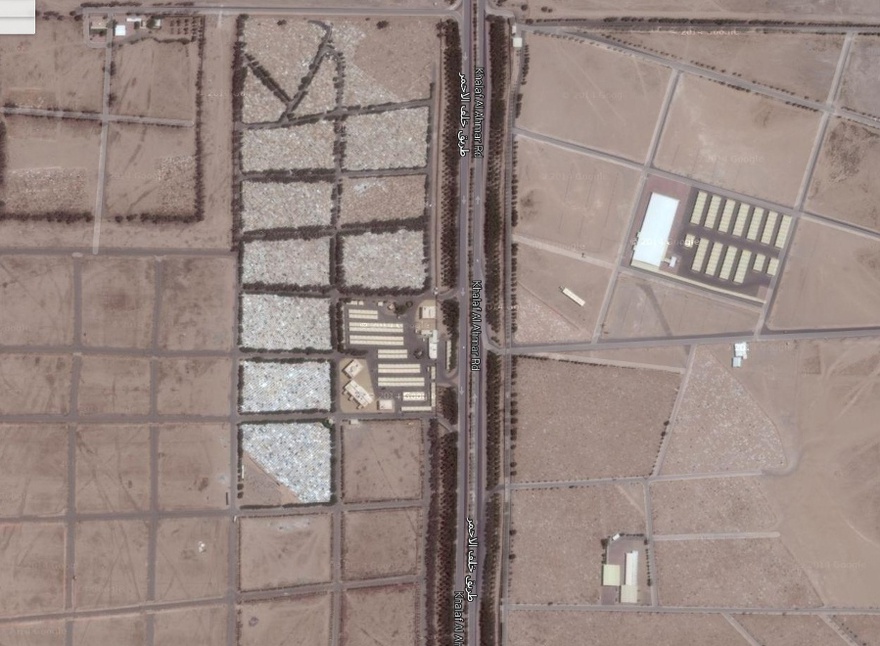 Sulaibikhat cemetery satellite image.