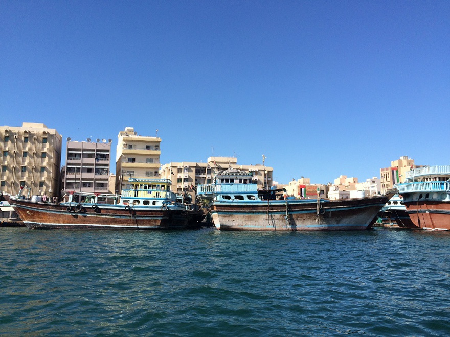 Dhows on Dubai Creek, 2014.