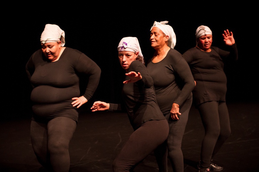 Bouchra Ouizguen, Ha!, performed at New York Live Arts, 2013.