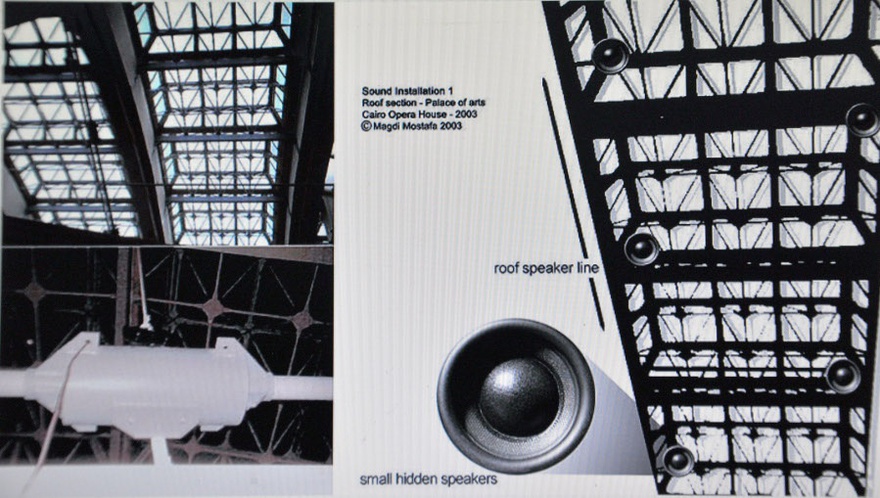 Magdi Mostafa, Wall's Talk, site specific multi-channel sound installation, 2003.
