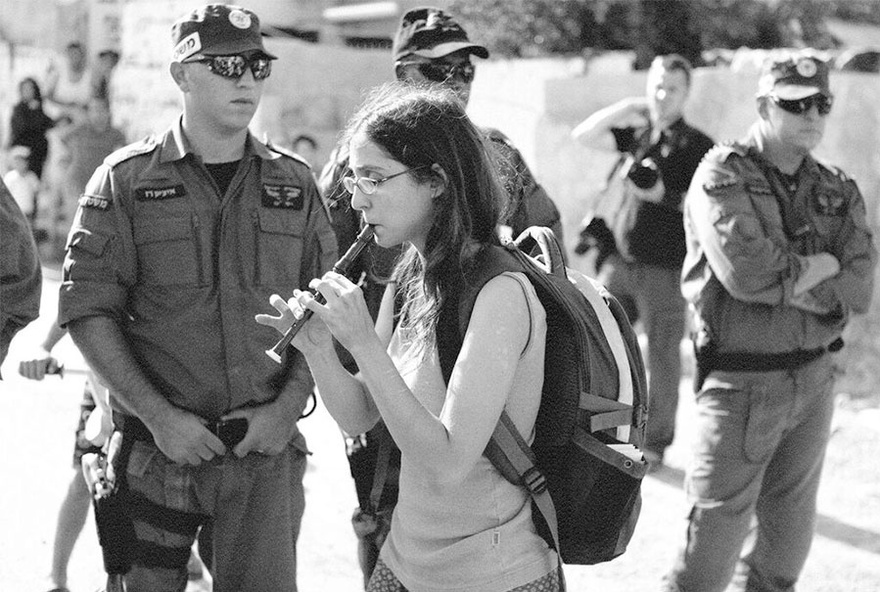 Yael Bartana, The Recorder Player from Sheikh Jarrah, 2010, video still.