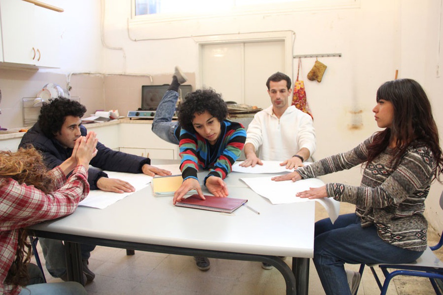 Farah Saleh, Cells of Illegal Education, 2016, video dance installation, Birzeit, Palestine.