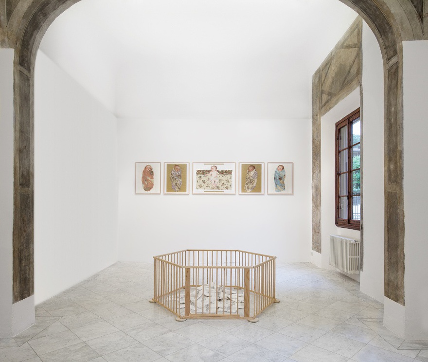 Exhibition view, Swaddling the Baby, 2015, Villa Romana, Florence.