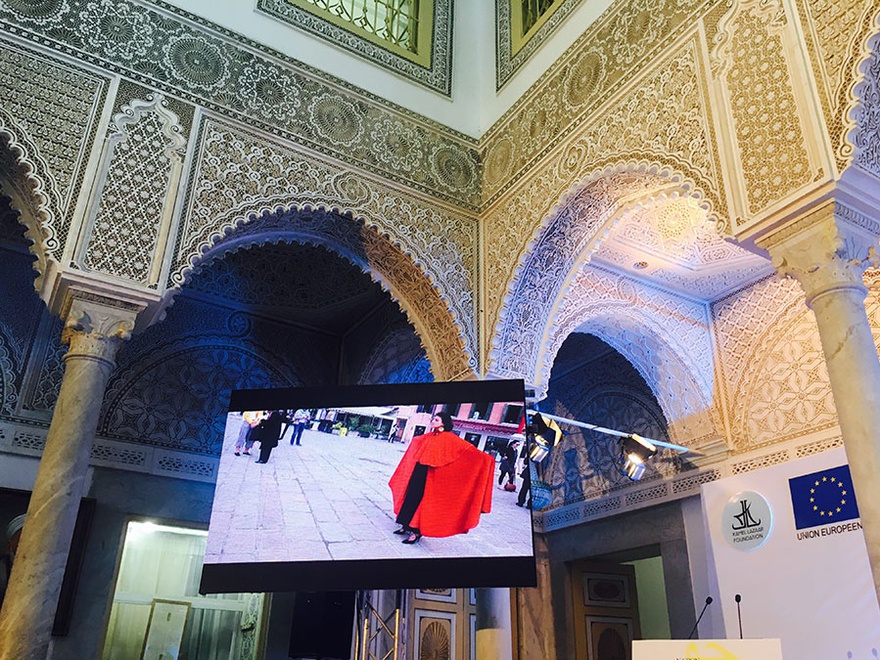 Presentation of the Tunisian performance in Venice at Beit el Hikma, Tunis.