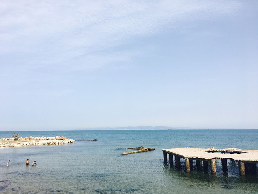 The view of the Mediterranean from Beit el Hikma, Tunis.